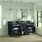 James Martin Vanities 72'' Double Vanity, Black Onyx w/ 3 CM Parisien Bleu Quartz Top 424-V72-BKO-3PBL - alternate 4
